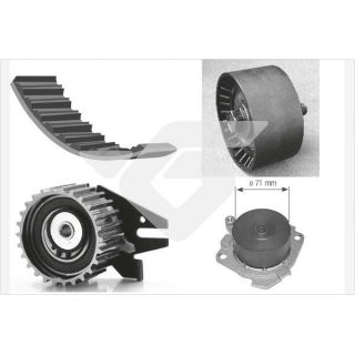 Vandens siurblio ir paskirstymo diržo komplektas HUTCHINSON KH 184WP25