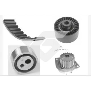 Vandens siurblio ir paskirstymo diržo komplektas HUTCHINSON KH 187WP17