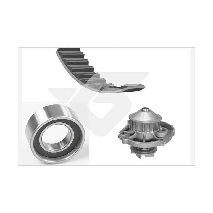 Vandens siurblio ir paskirstymo diržo komplektas HUTCHINSON KH 19WP23