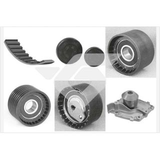 Vandens siurblio ir paskirstymo diržo komplektas HUTCHINSON KH 252WP55