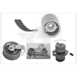 Vandens siurblio ir paskirstymo diržo komplektas HUTCHINSON KH 263WP71