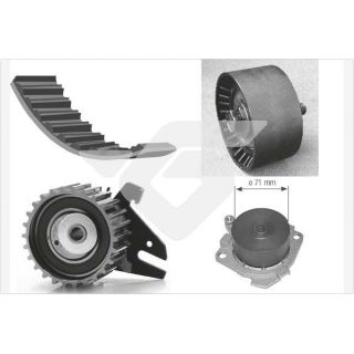 Vandens siurblio ir paskirstymo diržo komplektas HUTCHINSON KH 273WP25