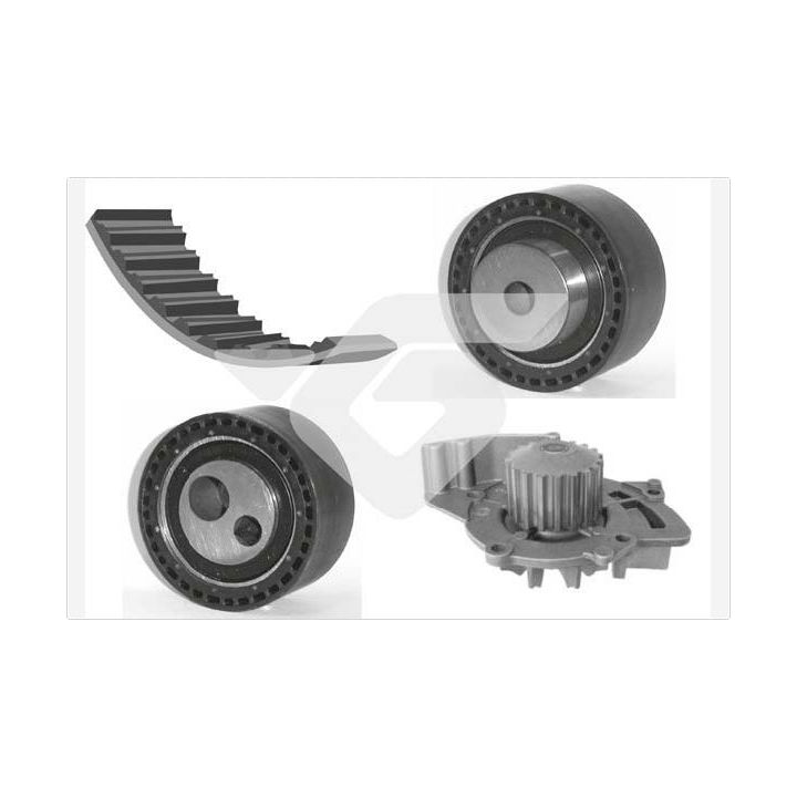 Vandens siurblio ir paskirstymo diržo komplektas HUTCHINSON KH 284WP60