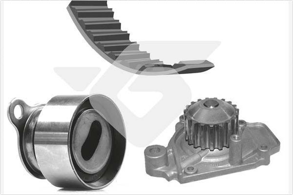 Vandens siurblio ir paskirstymo diržo komplektas HUTCHINSON KH 306WP13