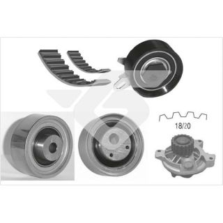 Vandens siurblio ir paskirstymo diržo komplektas HUTCHINSON KH 326WP61