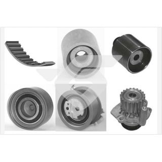 Vandens siurblio ir paskirstymo diržo komplektas HUTCHINSON KH 421WP75