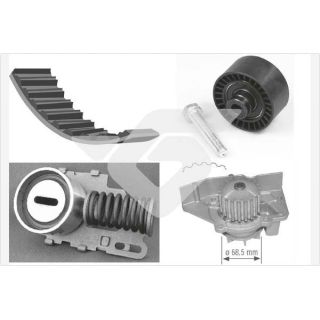 Vandens siurblio ir paskirstymo diržo komplektas HUTCHINSON KH 42WP12