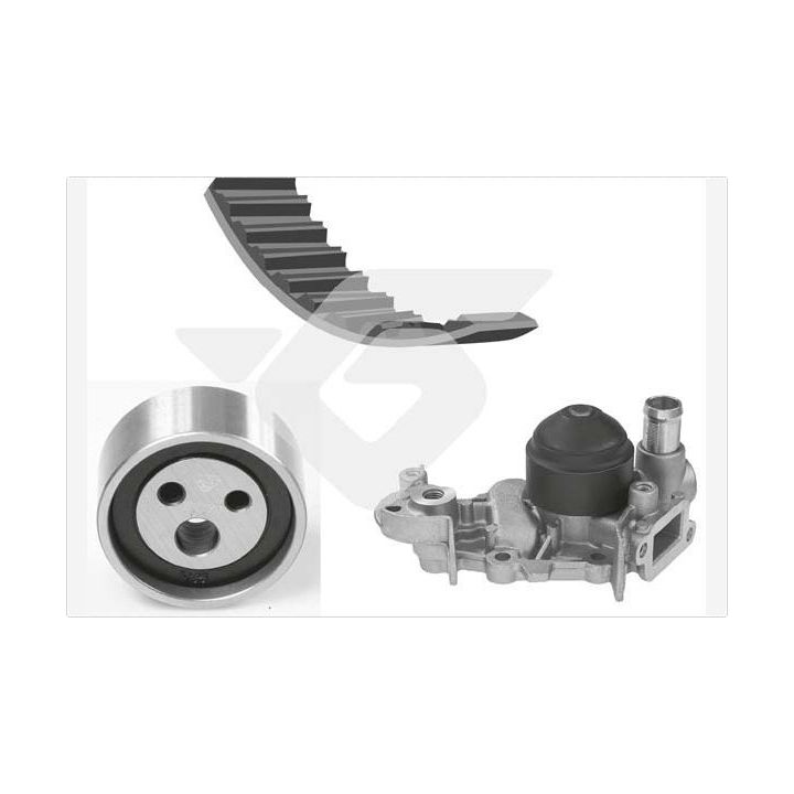 Vandens siurblio ir paskirstymo diržo komplektas HUTCHINSON KH 48WP34