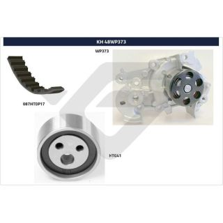 Vandens siurblio ir paskirstymo diržo komplektas HUTCHINSON KH 48WP373