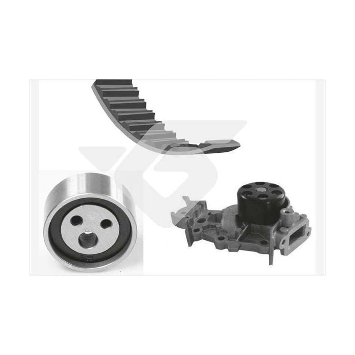 Vandens siurblio ir paskirstymo diržo komplektas HUTCHINSON KH 48WP65