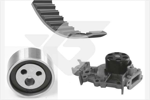 Vandens siurblio ir paskirstymo diržo komplektas HUTCHINSON KH 48WP65