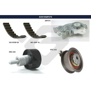 Vandens siurblio ir paskirstymo diržo komplektas HUTCHINSON KH 510WP375