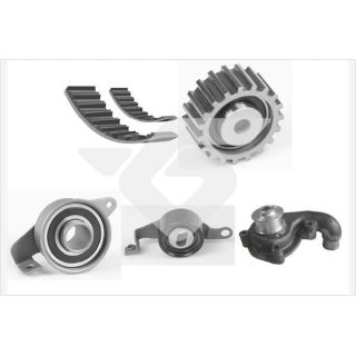 Vandens siurblio ir paskirstymo diržo komplektas HUTCHINSON KH 64WP70