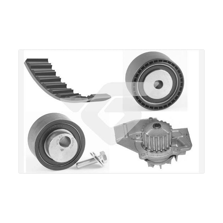 Vandens siurblio ir paskirstymo diržo komplektas HUTCHINSON KH 70WP31