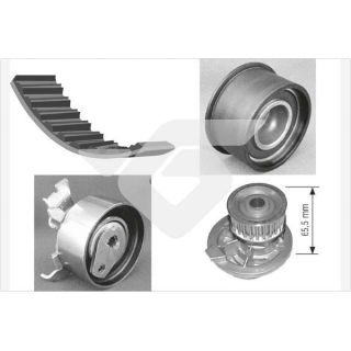 Vandens siurblio ir paskirstymo diržo komplektas HUTCHINSON KH 96WP20