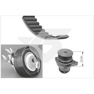 Vandens siurblio ir paskirstymo diržo komplektas HUTCHINSON KH 99WP24