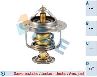 Termostatas, aušinimo skystis FAE 5324782