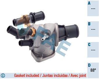 Termostatas, aušinimo skystis FAE 5326588