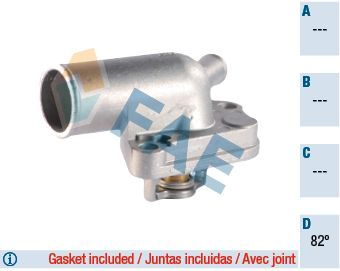 Termostatas, aušinimo skystis FAE 5332582