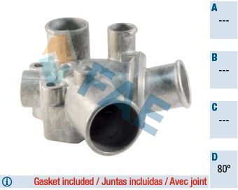 Termostatas, aušinimo skystis FAE 5333480