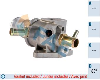 Termostatas, aušinimo skystis FAE 5334183