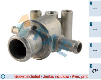 Termostatas, aušinimo skystis FAE 5334787