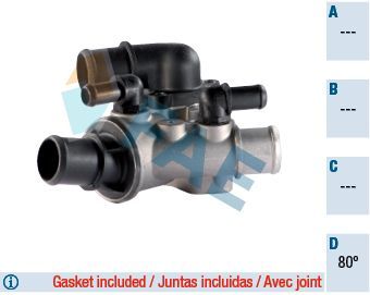 Termostatas, aušinimo skystis FAE 5335380