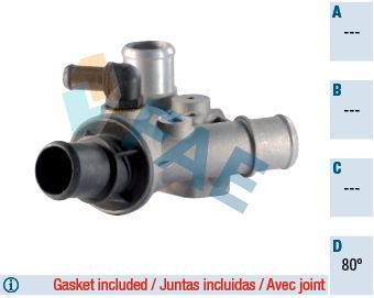 Termostatas, aušinimo skystis FAE 5336380