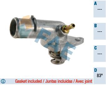 Termostatas, aušinimo skystis FAE 5336983