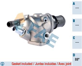 Termostatas, aušinimo skystis FAE 5337888