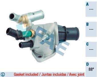 Termostatas, aušinimo skystis FAE 5338288