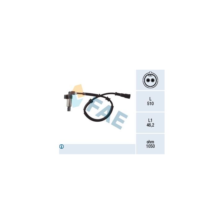 Jutiklis, rato greitis FAE 78002