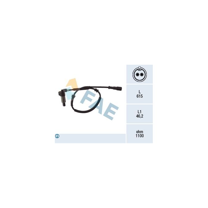 Jutiklis, rato greitis FAE 78024