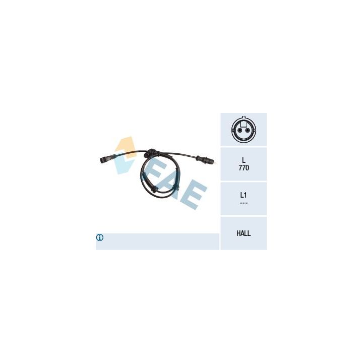 Jutiklis, rato greitis FAE 78026