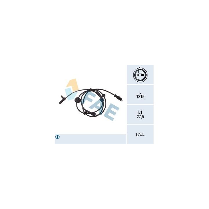 Jutiklis, rato greitis FAE 78030