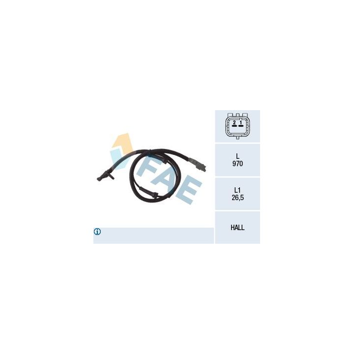 Jutiklis, rato greitis FAE 78031