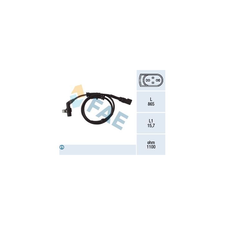 Jutiklis, rato greitis FAE 78040