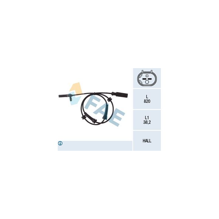 Jutiklis, rato greitis FAE 78049