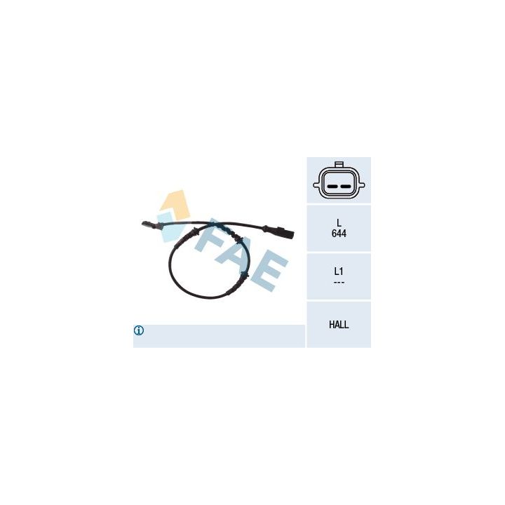 Jutiklis, rato greitis FAE 78055