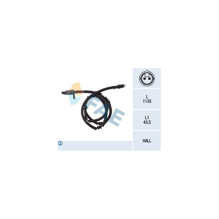 Jutiklis, rato greitis FAE 78056