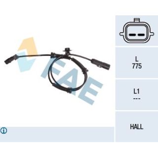 Jutiklis, rato greitis FAE 78057