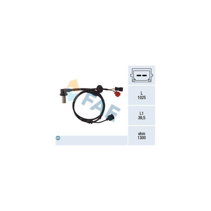 Jutiklis, rato greitis FAE 78063