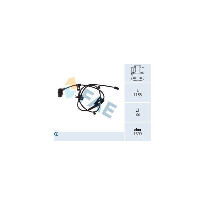 Jutiklis, rato greitis FAE 78078