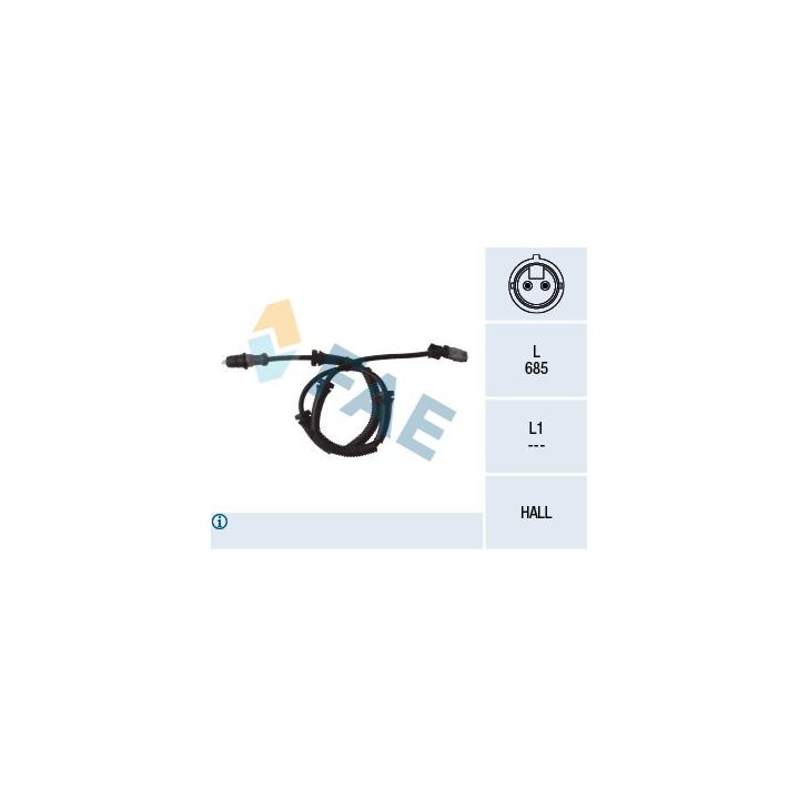 Jutiklis, rato greitis FAE 78095