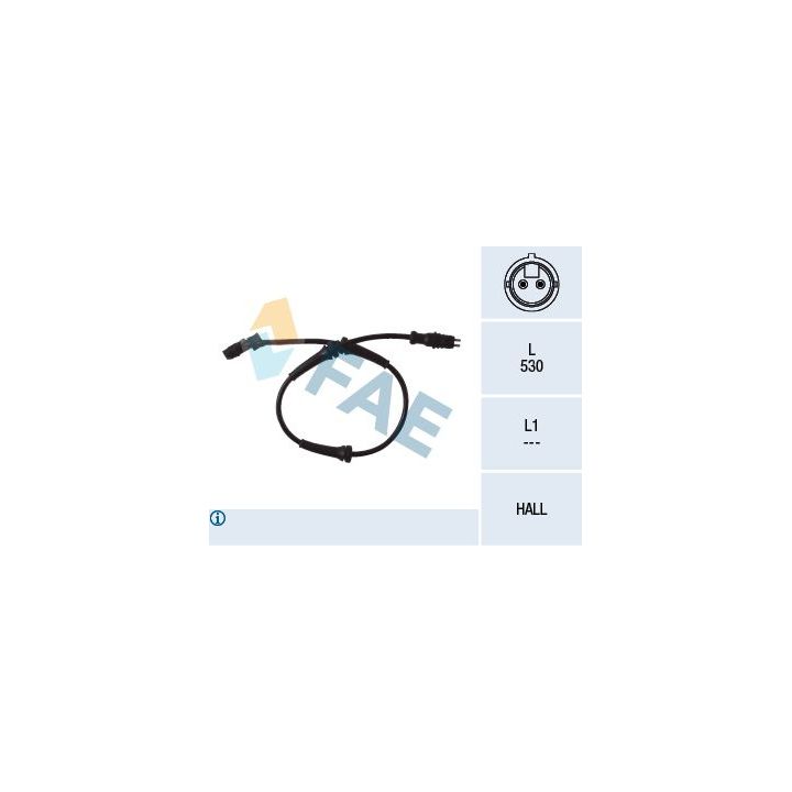 Jutiklis, rato greitis FAE 78099