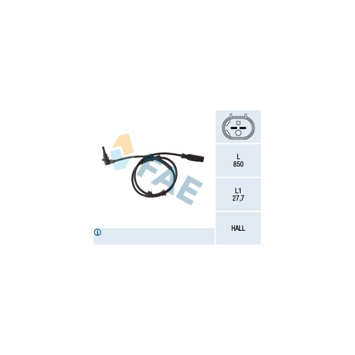 Jutiklis, rato greitis FAE 78112