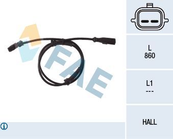 Jutiklis, rato greitis FAE 78120