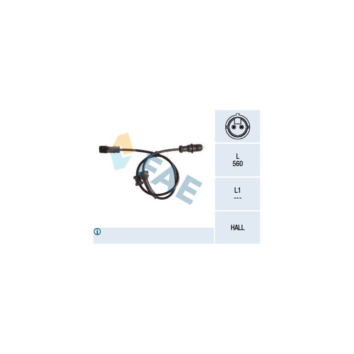 Jutiklis, rato greitis FAE 78143