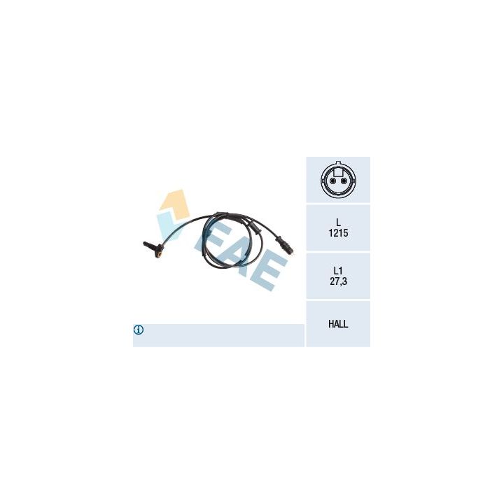 Jutiklis, rato greitis FAE 78154