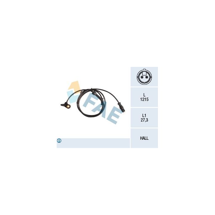 Jutiklis, rato greitis FAE 78155